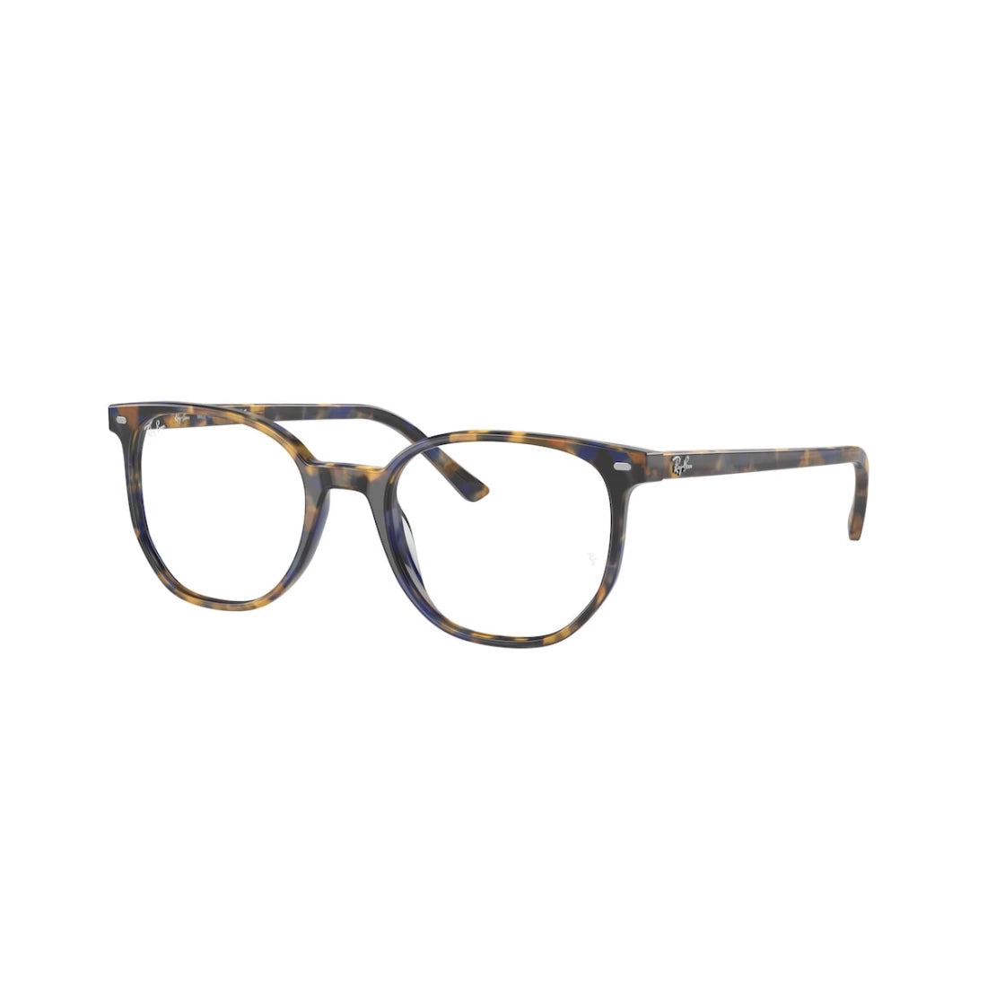 UNISEX EYEGLASSES RAY-BAN RX 5397 ELLIOT 8174 YELLOW AND BLUE HAVANA SIZE 48 