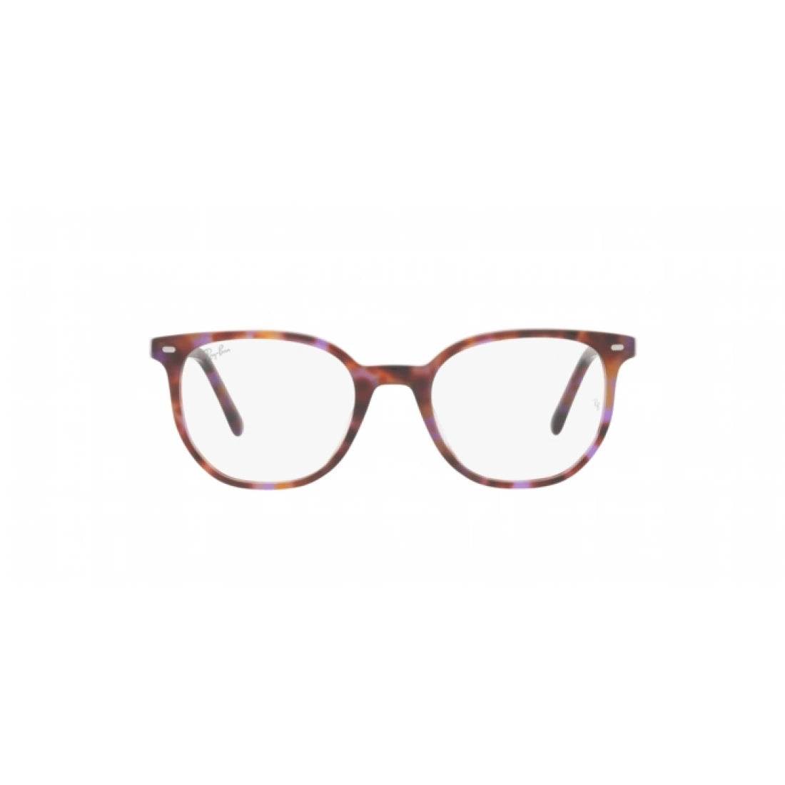 UNISEX EYEGLASSES RAY-BAN RX 5397 ELLIOT 8175 BROWN AND PURPLE HAVANA SIZE 48 