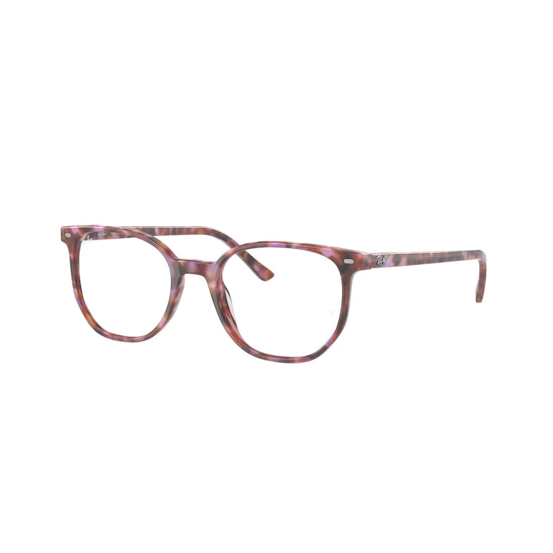 UNISEX EYEGLASSES RAY-BAN RX 5397 ELLIOT 8175 BROWN AND PURPLE HAVANA SIZE 48 