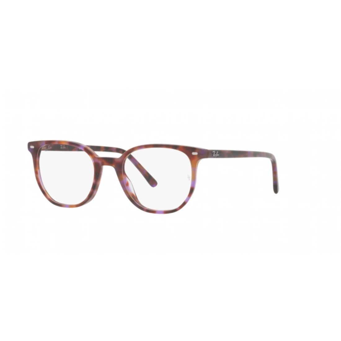 UNISEX EYEGLASSES RAY-BAN RX 5397 ELLIOT 8175 BROWN AND PURPLE HAVANA SIZE 48 