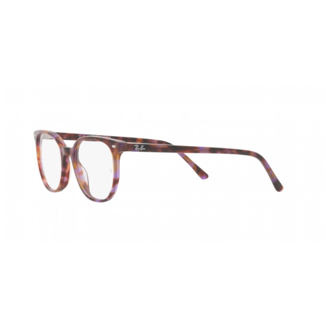 UNISEX EYEGLASSES RAY-BAN RX 5397 ELLIOT 8175 BROWN AND PURPLE HAVANA SIZE 48 