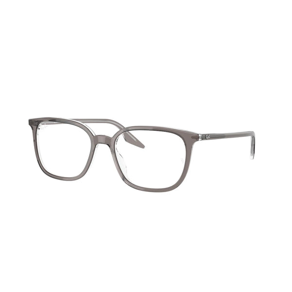 UNISEX EYEGLASSES RAY-BAN RX 5406 - 8111 GRAY ON TRANSPARENT SIZE 52 