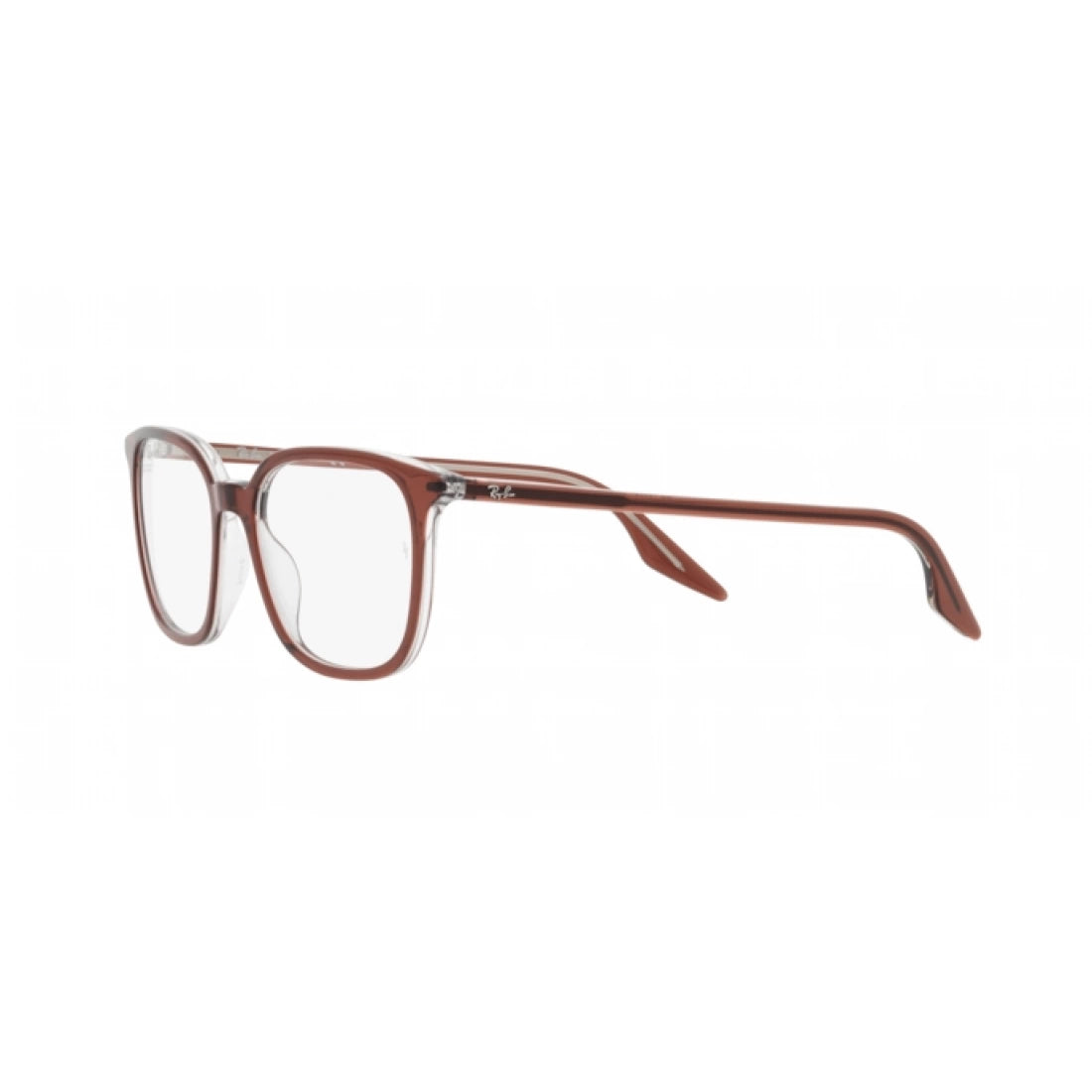 UNISEX EYEGLASSES RAY-BAN RX 5406 - 8171 BROWN ON TRANSPARENT SIZE 52 