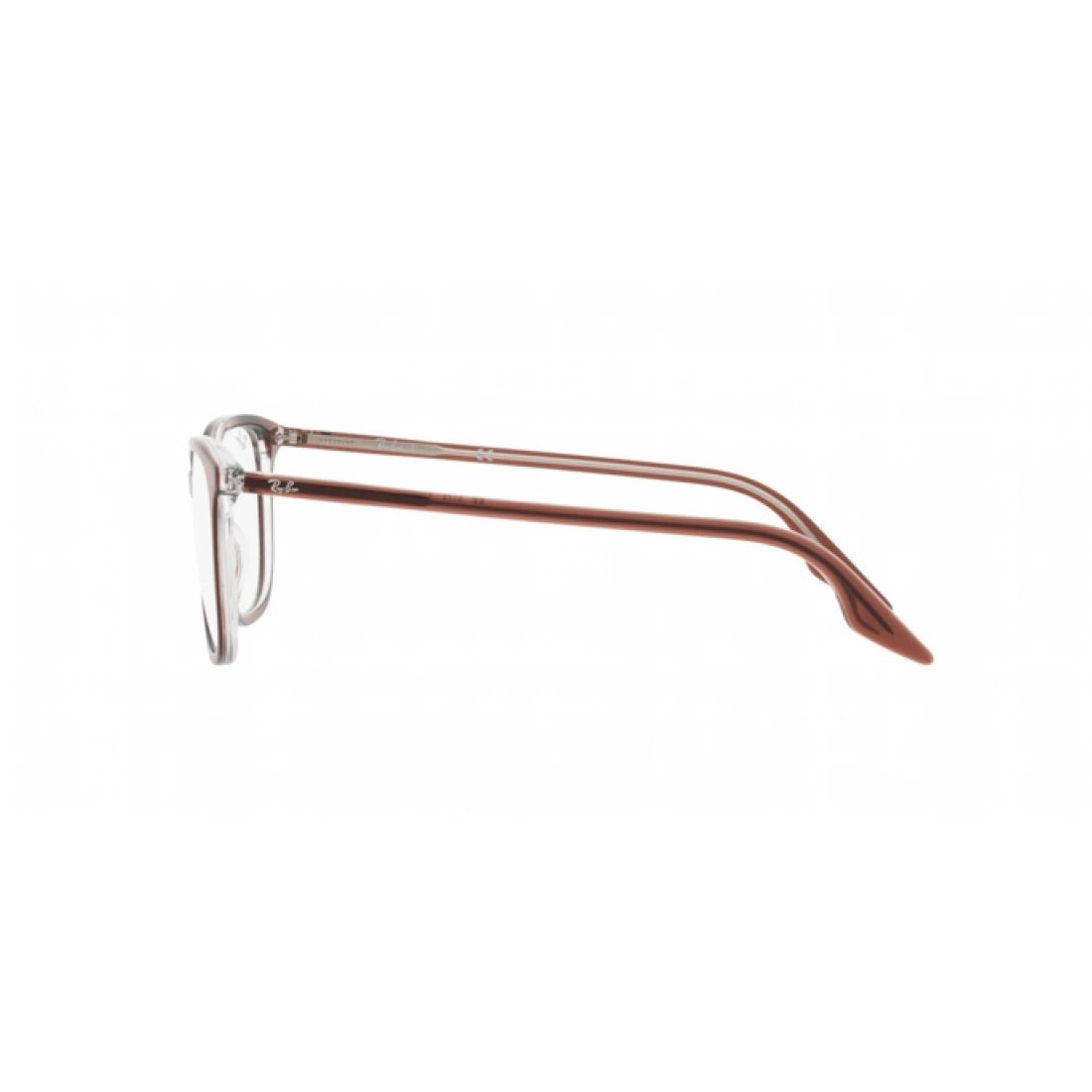 UNISEX EYEGLASSES RAY-BAN RX 5406 - 8171 BROWN ON TRANSPARENT SIZE 52 