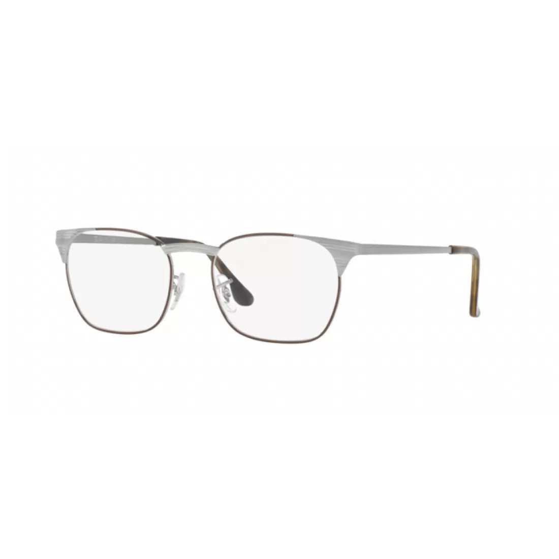 MEN'S EYEGLASSES RAY-BAN RX 6386 - 2902 BROWN ON GUNMETAL 