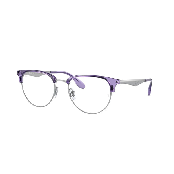 OCCHIALE DA VISTA UNISEX RAY-BAN RX 6396 - 3130 VIOLA TRASPARENTE SU ARGENTO CALIBRO 53