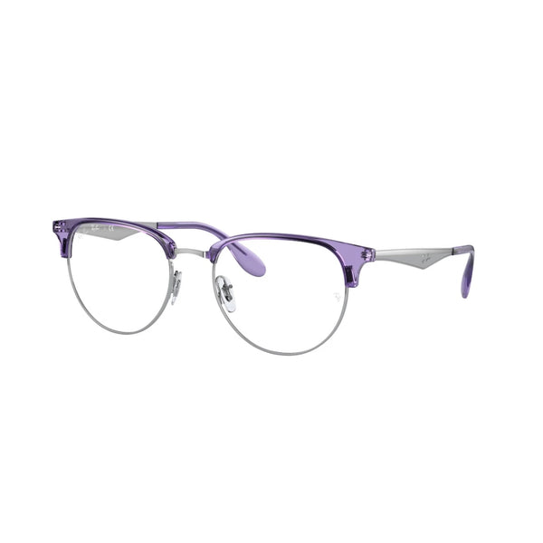 OCCHIALE DA VISTA UNISEX RAY-BAN RX 6396 - 3130 VIOLA TRASPARENTE SU ARGENTO CALIBRO 51