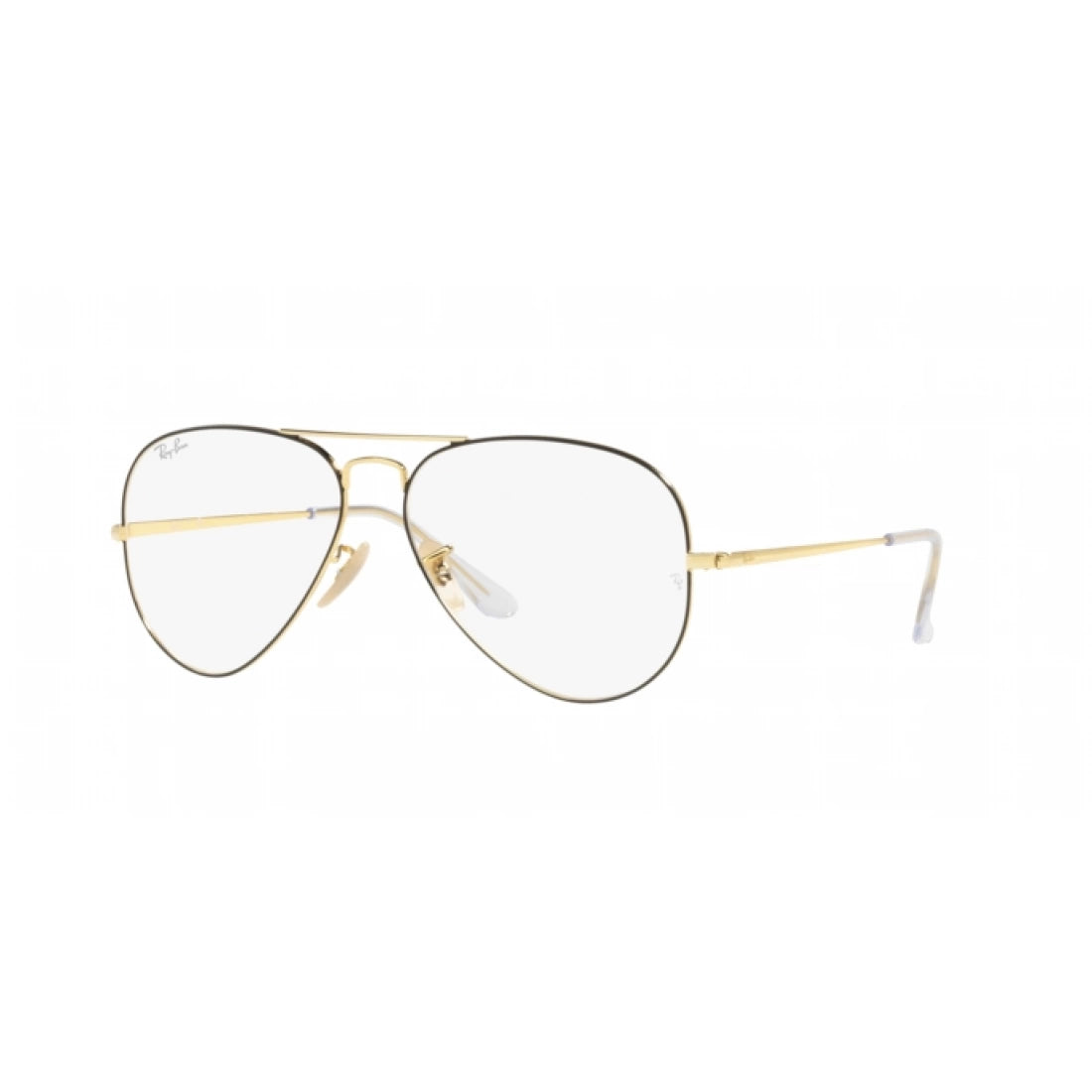 UNISEX EYEGLASSES RAY-BAN RX 6489 AVIATOR 2890 MATT BLACK ON ARISTA CALIBER 55 