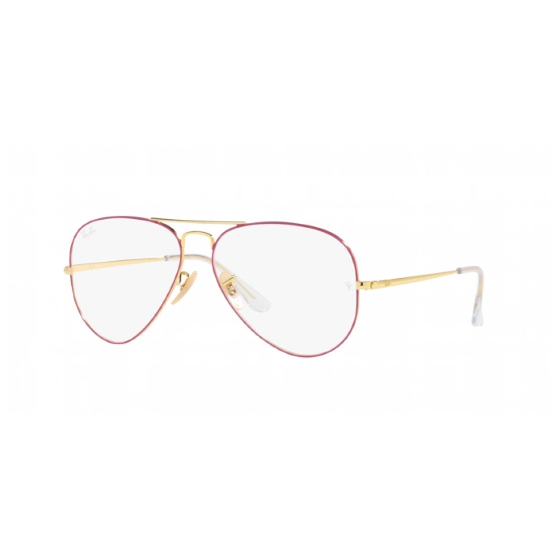 UNISEX EYEGLASSES RAY-BAN RX 6489 AVIATOR 3137 MATT PURPLE ON ARISTA CALIBER 55 