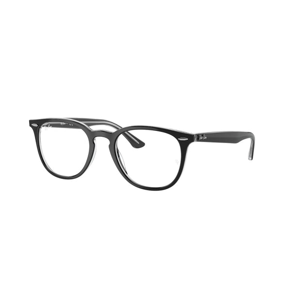 OCCHIALE DA VISTA UNISEX RAY-BAN RX 7159 - 2034 NERO SU TRASPARENTE CALIBRO 50