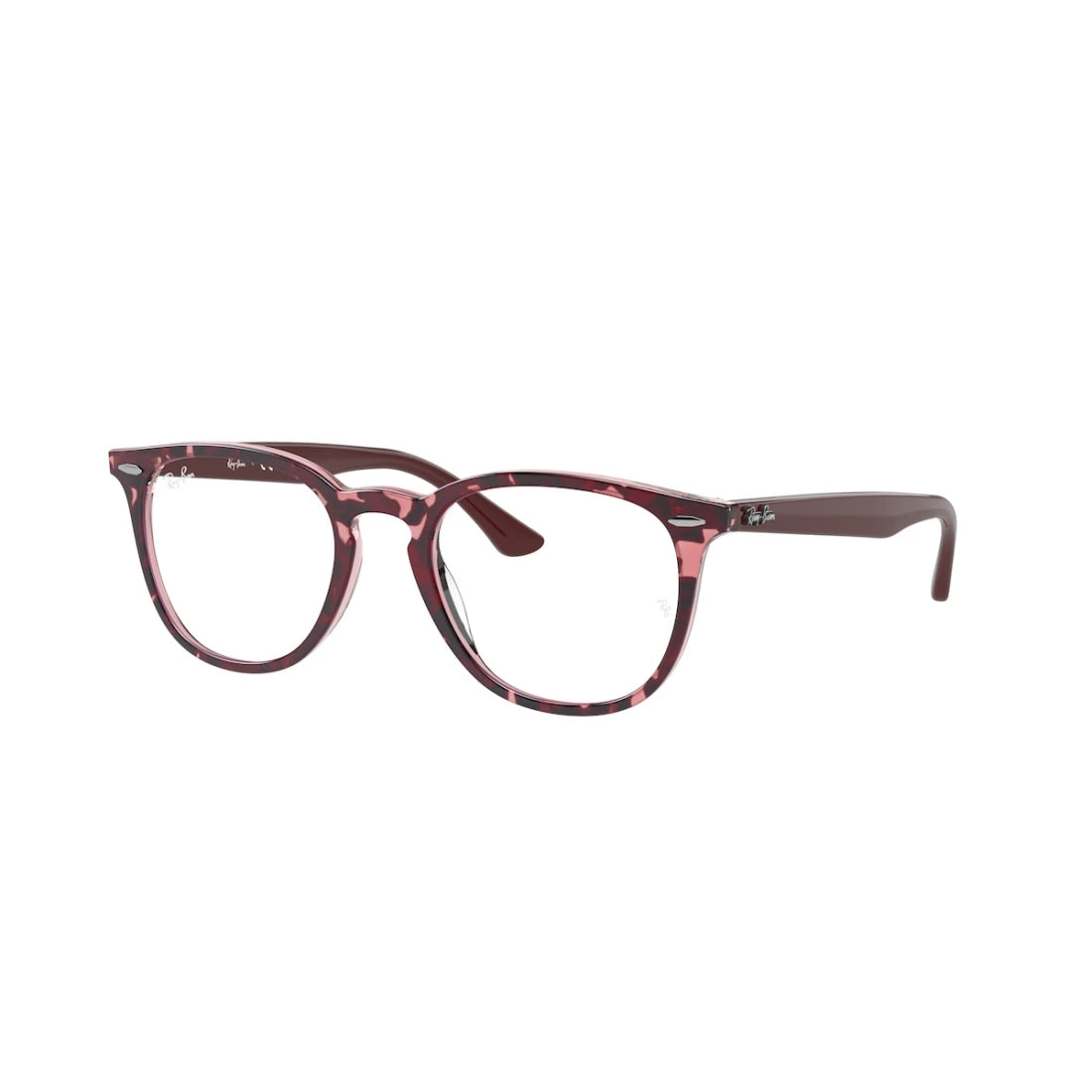 UNISEX EYEGLASSES RAY-BAN RX 7159 - 8097 HAVANA ON TRANSPARENT PURPLE CALIBER 50 