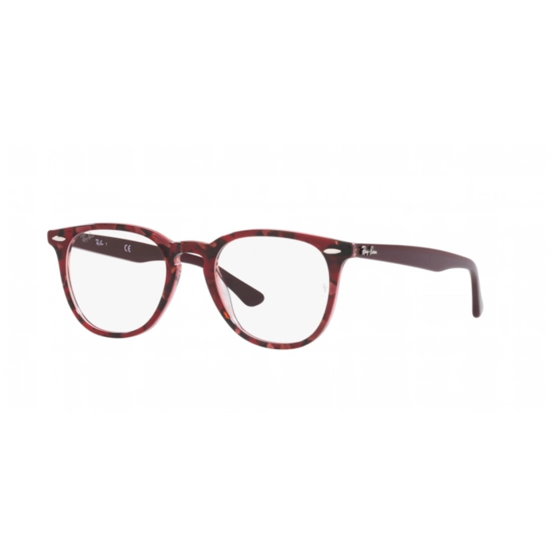 UNISEX EYEGLASSES RAY-BAN RX 7159 - 8097 HAVANA ON TRANSPARENT PURPLE CALIBER 52 