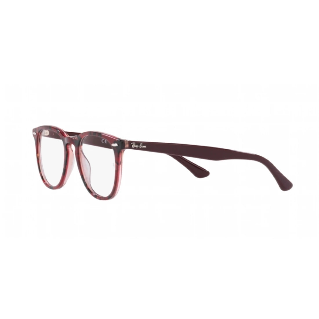 UNISEX EYEGLASSES RAY-BAN RX 7159 - 8097 HAVANA ON TRANSPARENT PURPLE CALIBER 52 