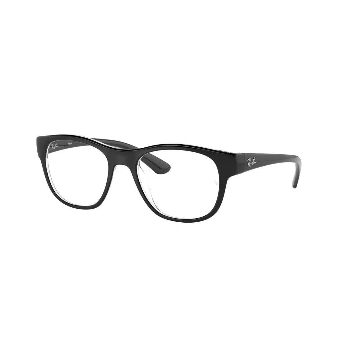UNISEX EYEGLASSES RAY-BAN RX 7191 - 2034 BLACK ON TRANSPARENT SIZE 53 