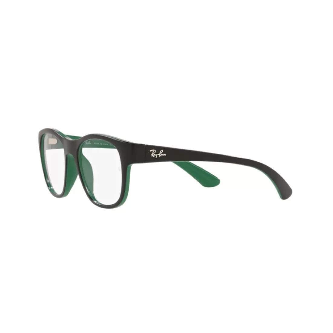 UNISEX EYEGLASSES RAY-BAN RX 7191 - 8142 MATT BLACK ON GREEN SIZE 51 