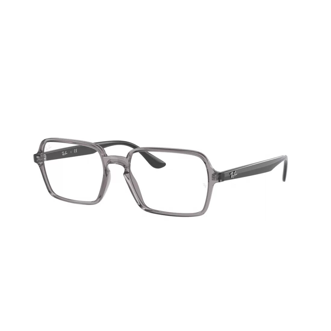 UNISEX EYEGLASSES RAY-BAN RX 7198 - 8140 TRANSPARENT GRAY SIZE 53 