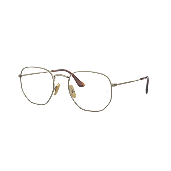 OCCHIALE DA VISTA RAY-BAN RX 8148V HEXAGONAL 1222 ORO ANTICO SEMILUCIDO CALIBRO 51
