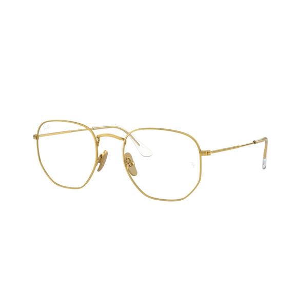 OCCHIALE DA VISTA UNISEX RAY-BAN RX 8148V HEXAGONAL 1225 LEGGENDA D'ORO CALIBRO 51