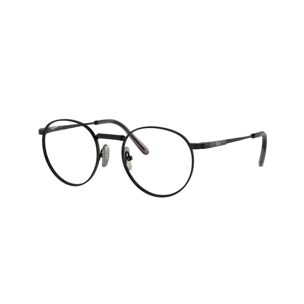 OCCHIALE DA VISTA UNISEX RAY-BAN RX 8237V ROUND TITANIUM 1237 NERO CALIBRO 50