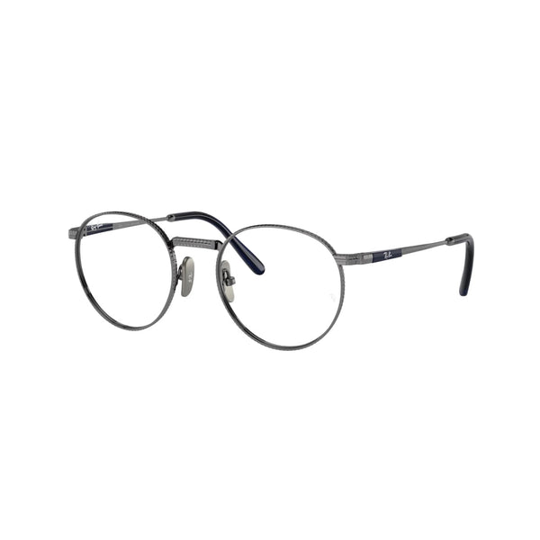 OCCHIALE DA VISTA UNISEX RAY-BAN RX 8237V ROUND TITANIUM 1238 CANNA DI FUCILE CALIBRO 50