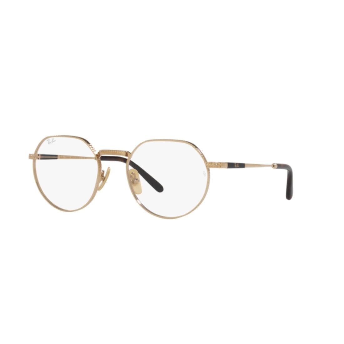 UNISEX EYEGLASSES RAY-BAN RX 8265V JACK TITANIUM 1220 GOLD CALIBER 51 
