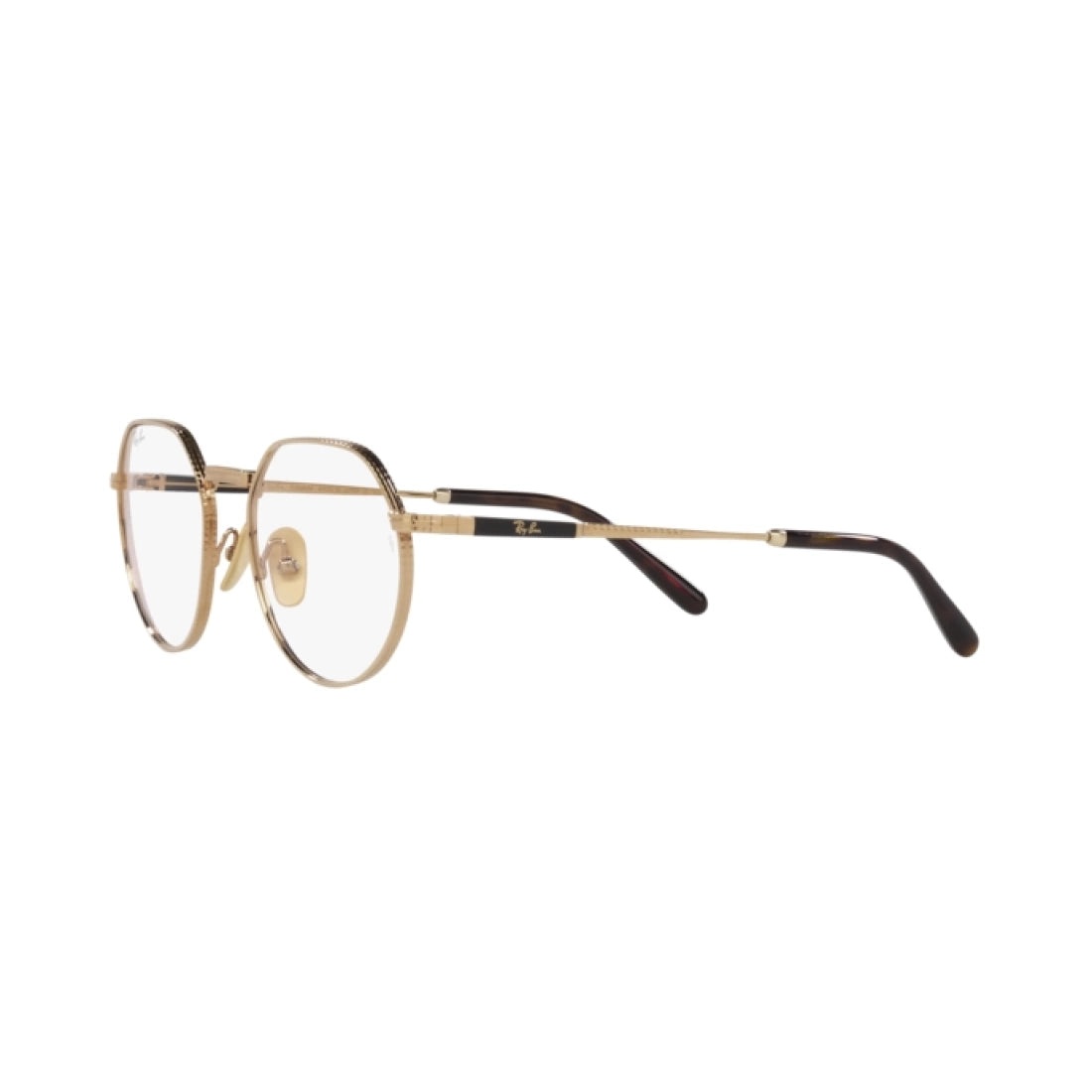 UNISEX EYEGLASSES RAY-BAN RX 8265V JACK TITANIUM 1220 GOLD CALIBER 51 