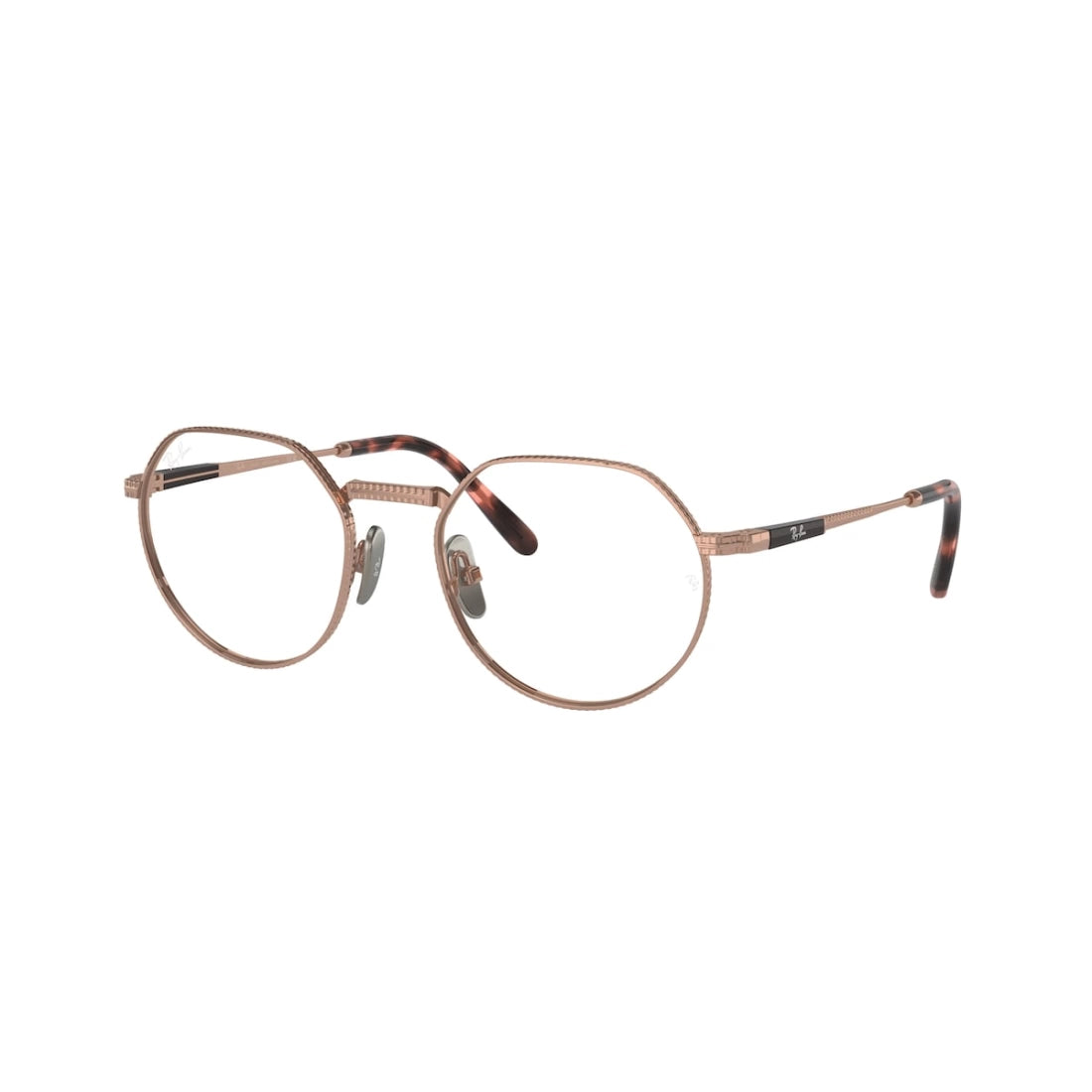 UNISEX EYEGLASSES RAY-BAN RX 8265V JACK TITANIUM 1236 ROSE GOLD CALIBER 51 