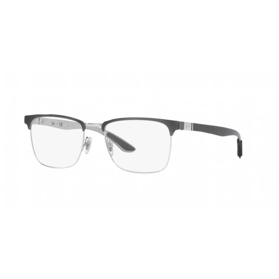 UNISEX EYEGLASSES RAY-BAN RX 8421 - 3125 GRAY ON SILVER CALIBER 54 
