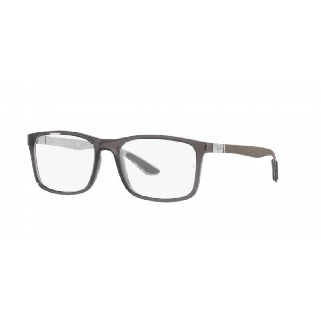 UNISEX EYEGLASSES RAY-BAN RX 8908 - 8061 TRANSPARENT GRAY SIZE 53 