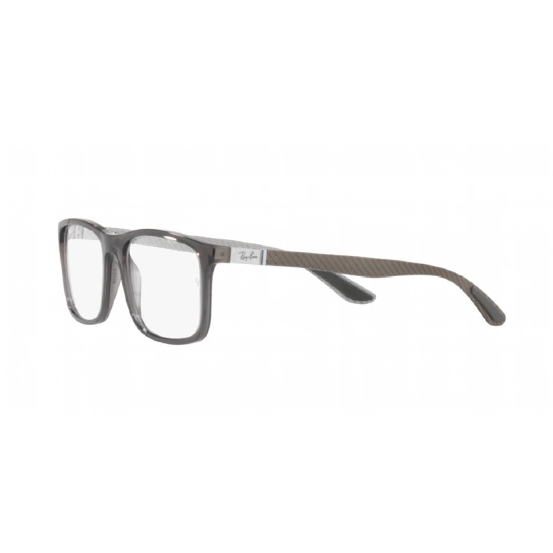UNISEX EYEGLASSES RAY-BAN RX 8908 - 8061 TRANSPARENT GRAY SIZE 53 