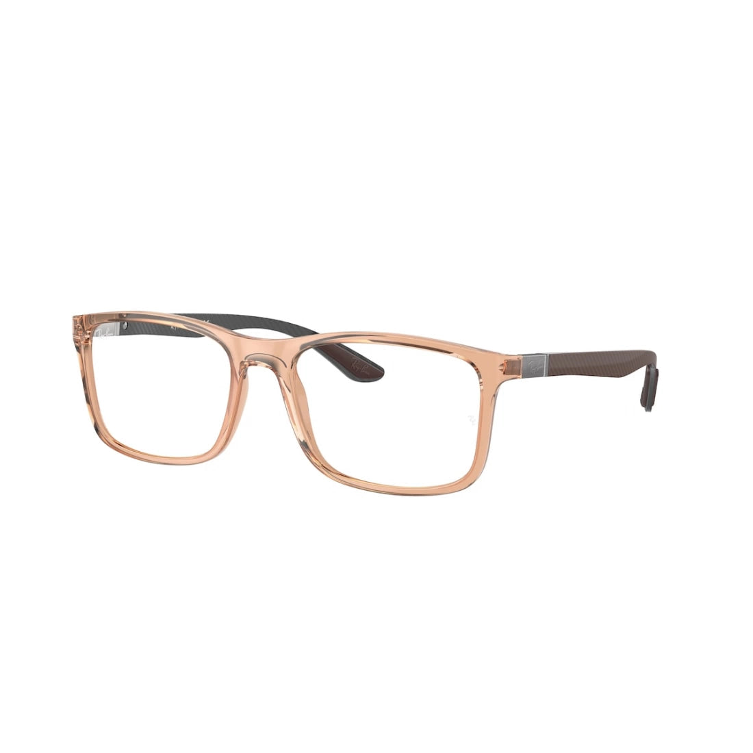 UNISEX EYEGLASSES RAY-BAN RX 8908 - 8176 TRANSPARENT BROWN SIZE 53 