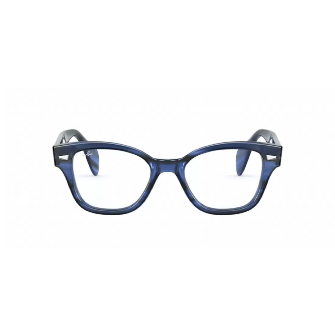 UNISEX EYEGLASSES RAY-BAN RX 0880 - 8053 STRIPED BLUE SIZE 49 