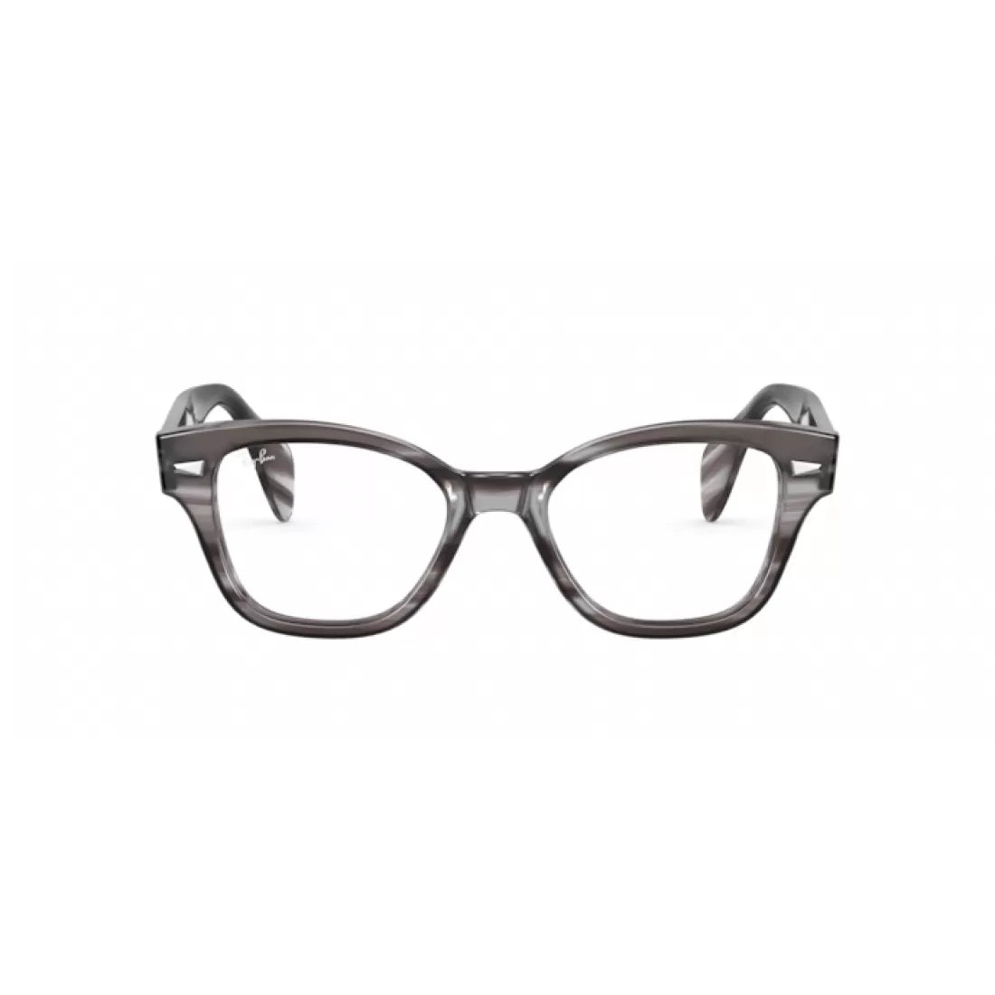 UNISEX EYEGLASSES RAY-BAN RX 0880 - 8055 GRAY STRIPES SIZE 49 