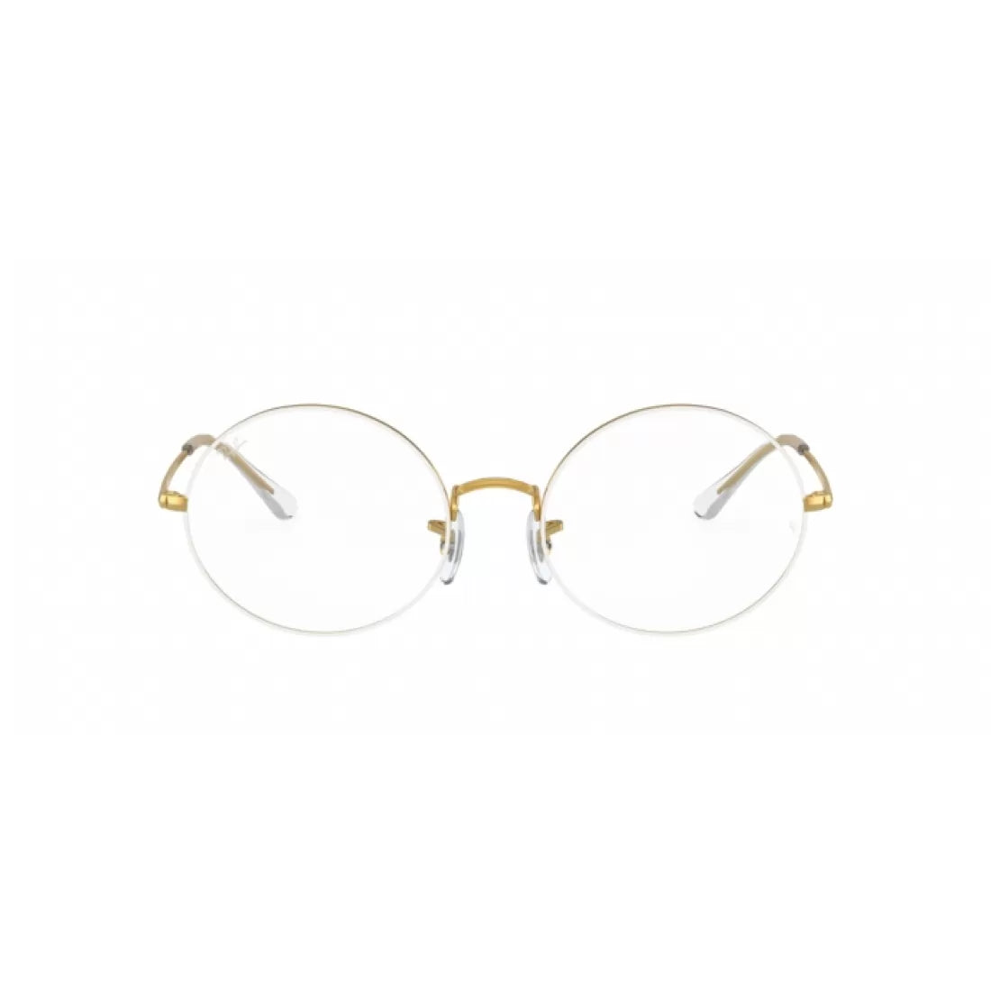 UNISEX EYEGLASSES RAY-BAN RX 1970V - 3104 WHITE ON LEGEND GOLD CALIBER 51 