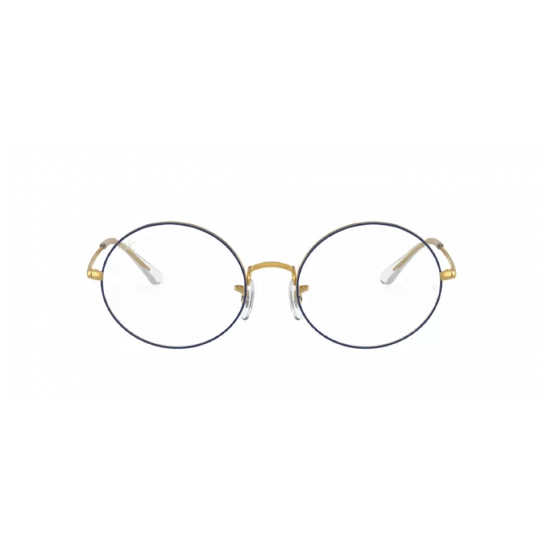 UNISEX EYEGLASSES RAY-BAN RX 1970V - 3105 BLUE ON LEGEND GOLD CALIBER 54 