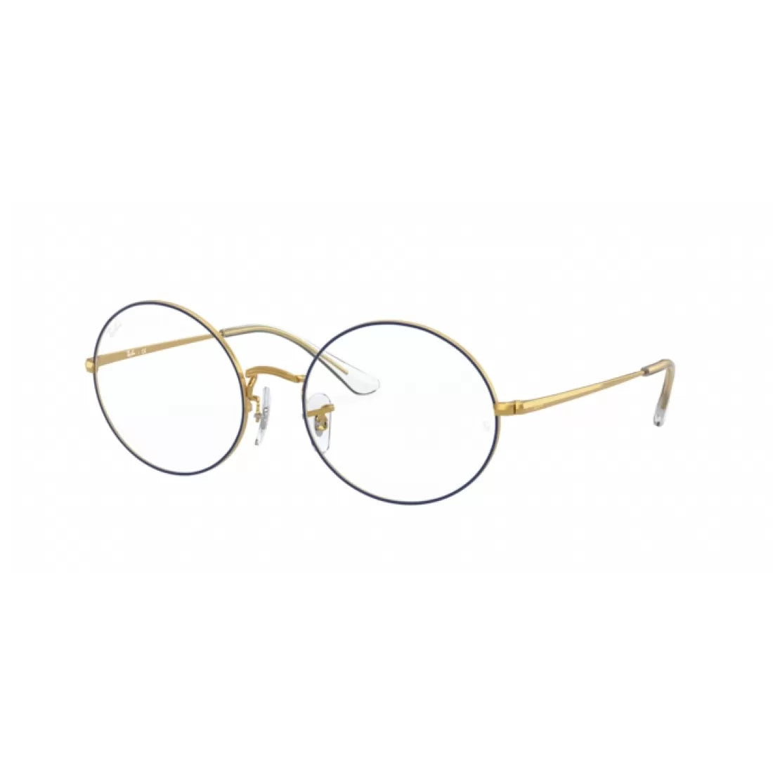 UNISEX EYEGLASSES RAY-BAN RX 1970V - 3105 BLUE ON LEGEND GOLD CALIBER 54 
