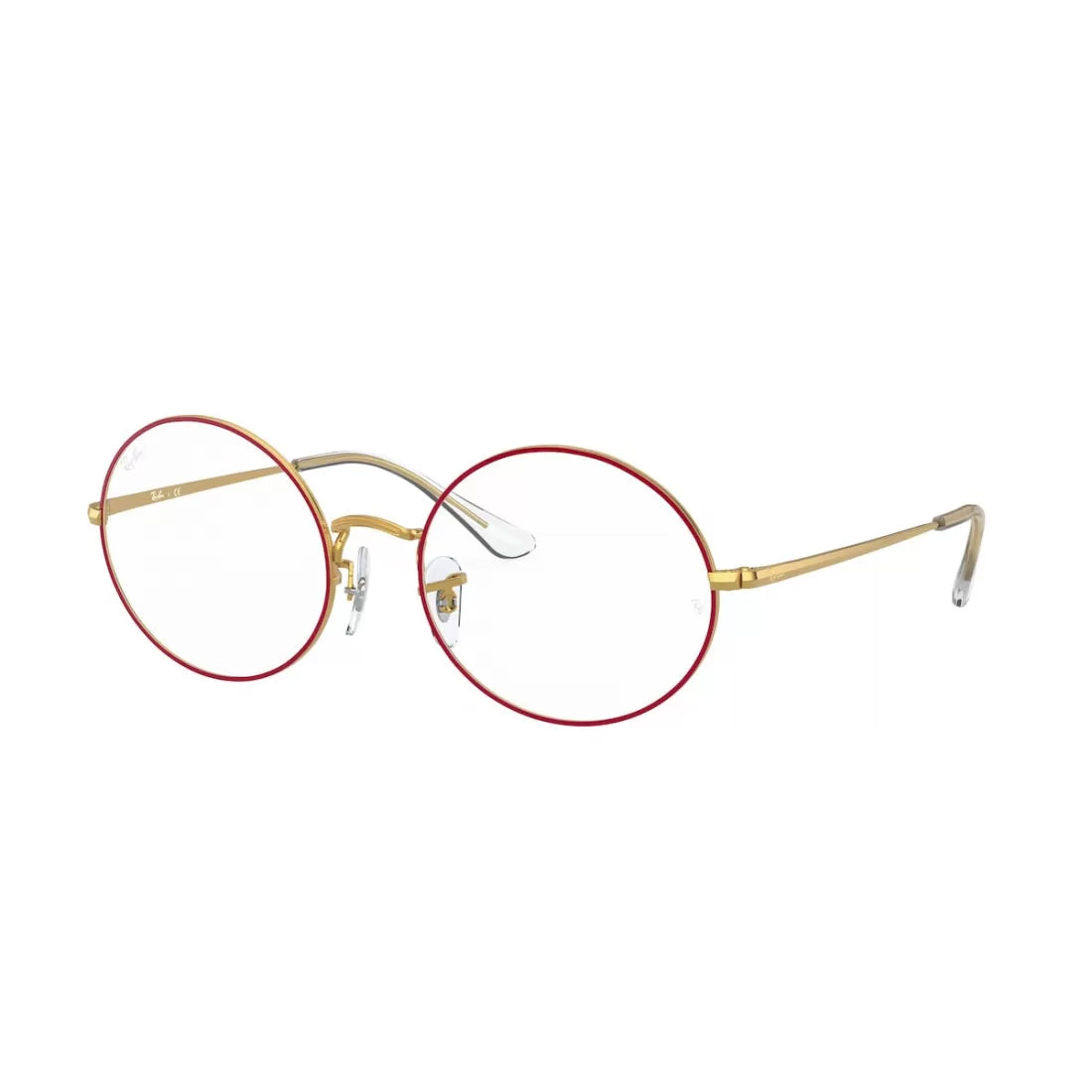 UNISEX EYEGLASSES RAY-BAN RX 1970V - 3106 RED ON LEGEND GOLD CALIBER 54 