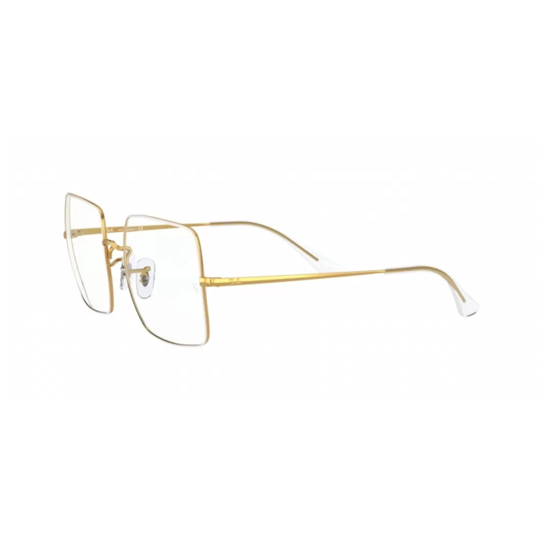 WOMEN'S EYEGLASSES RAY-BAN RX 1971V SQUARE 3104 WHITE ON LEGEND GOLD CALIBER 54 