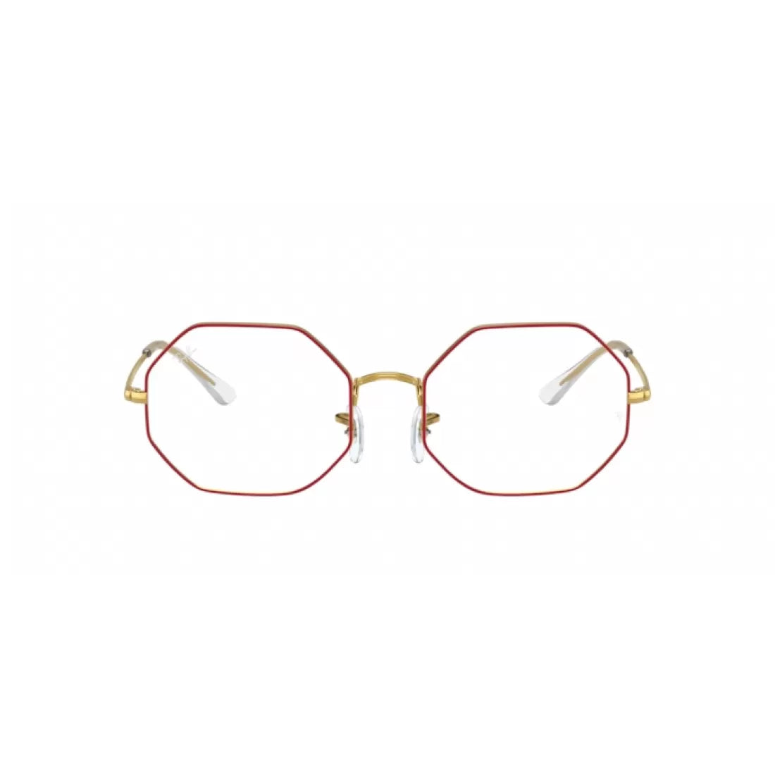 UNISEX EYEGLASSES RAY-BAN RX 1972V - 3106 RED ON LEGEND GOLD CALIBER 51 