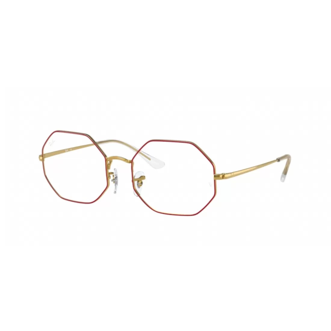 UNISEX EYEGLASSES RAY-BAN RX 1972V - 3106 RED ON LEGEND GOLD CALIBER 54 