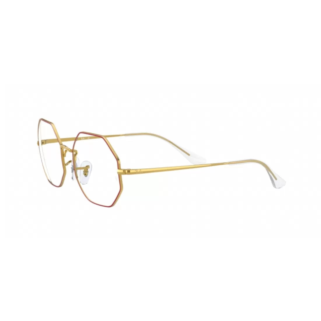 UNISEX EYEGLASSES RAY-BAN RX 1972V - 3106 RED ON LEGEND GOLD CALIBER 51 