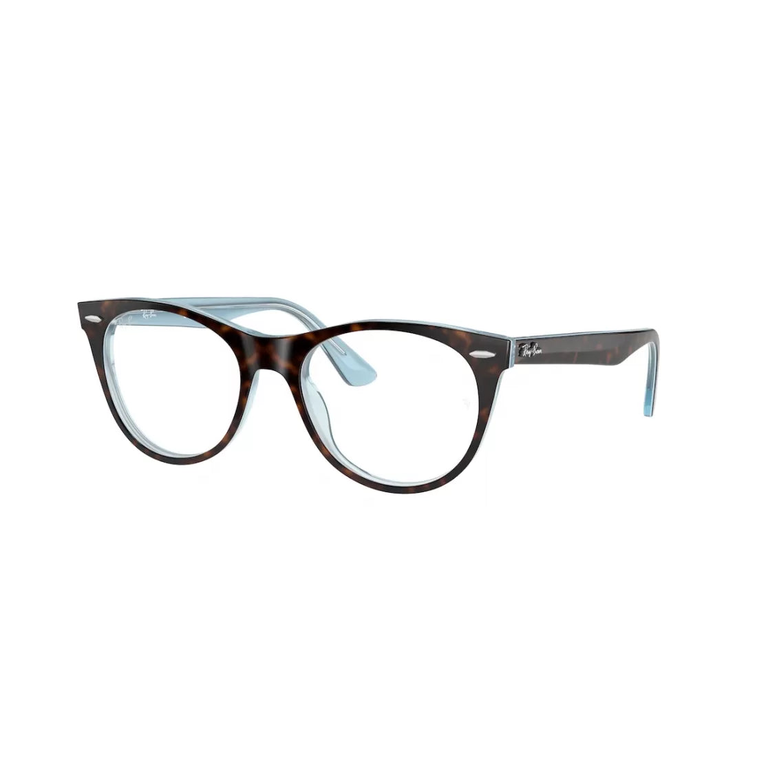 UNISEX EYEGLASSES RAY-BAN RX 2185V - 5883 CIMA HAVANA ON BLUE CALIBER 50 