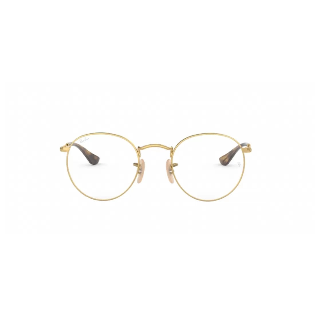 MEN'S EYEGLASSES RAY-BAN RX 3447V ROUND METAL 2500 GOLD CALIBER 47 