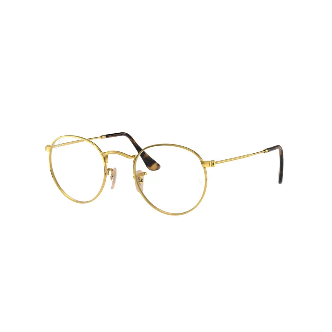 MEN'S EYEGLASSES RAY-BAN RX 3447V ROUND METAL 2500 GOLD CALIBER 50 