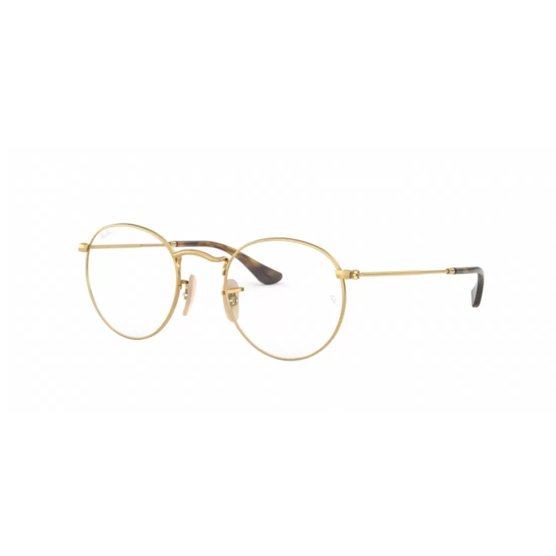 MEN'S EYEGLASSES RAY-BAN RX 3447V ROUND METAL 2500 GOLD CALIBER 47 