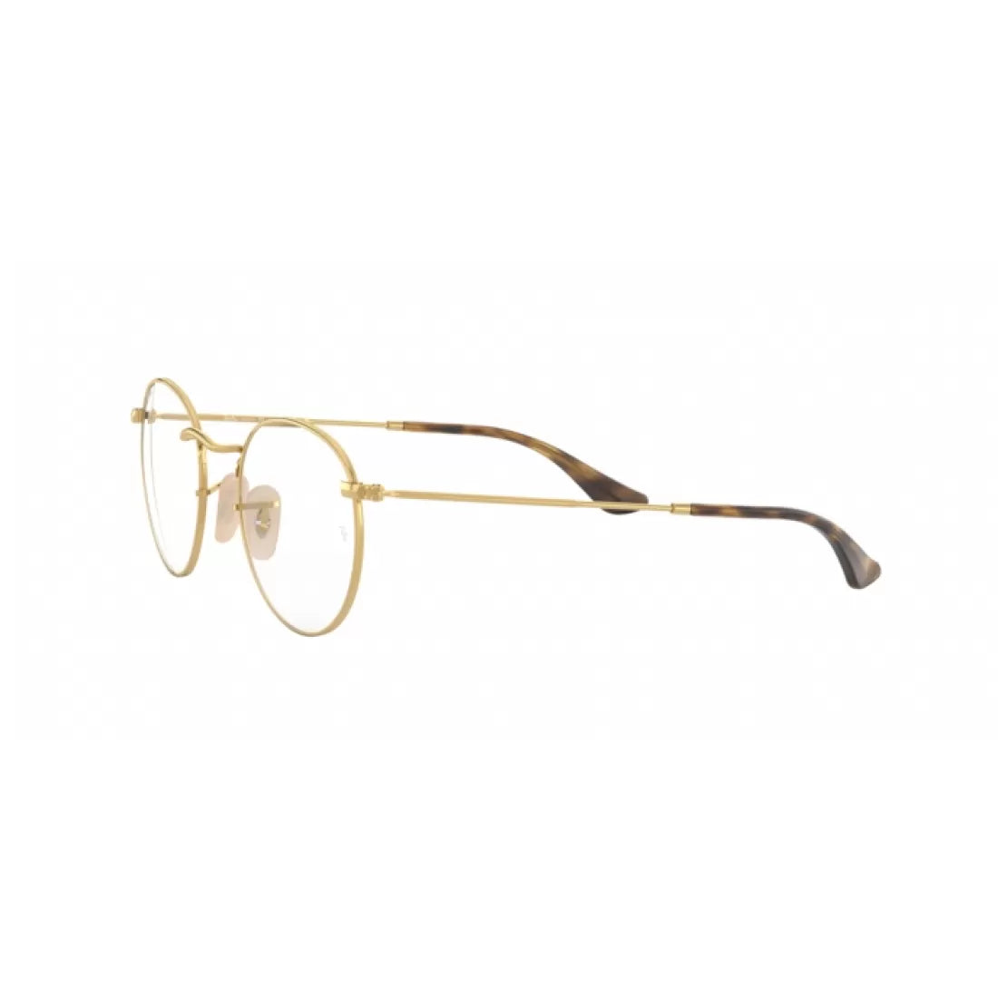 MEN'S EYEGLASSES RAY-BAN RX 3447V ROUND METAL 2500 GOLD CALIBER 47 