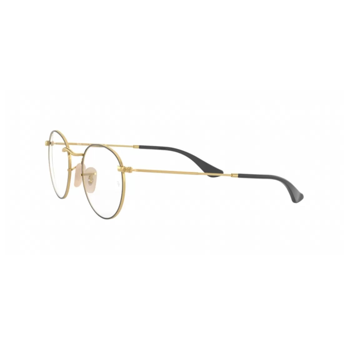 MEN'S EYEGLASSES RAY-BAN RX 3447V ROUND METAL 2991 GOLD TOP BLACK SIZE 47 