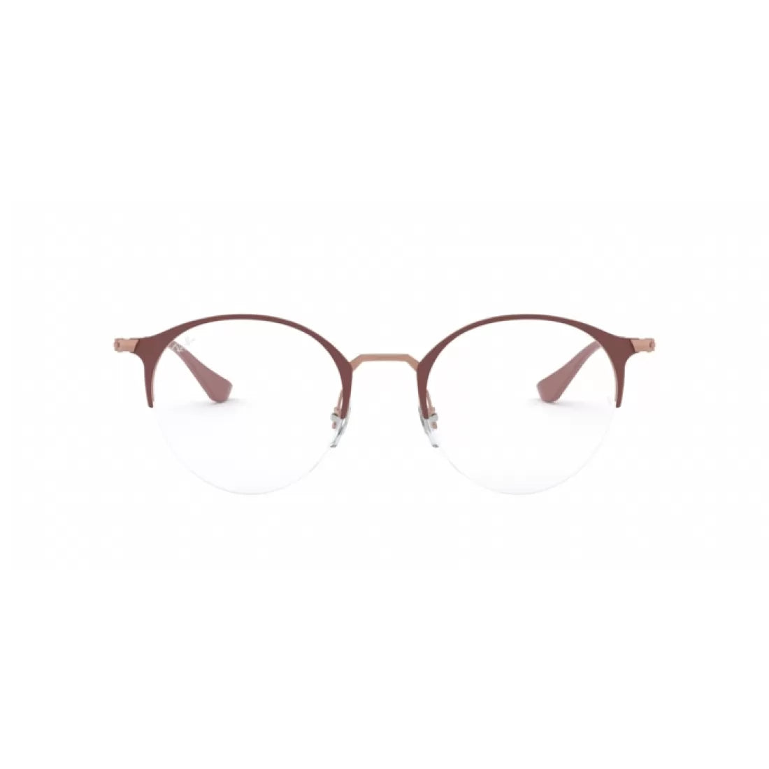 UNISEX EYEGLASSES RAY-BAN RX 3578V - 2973 COPPER TOP LIGHT BROWN CALIBER 48 