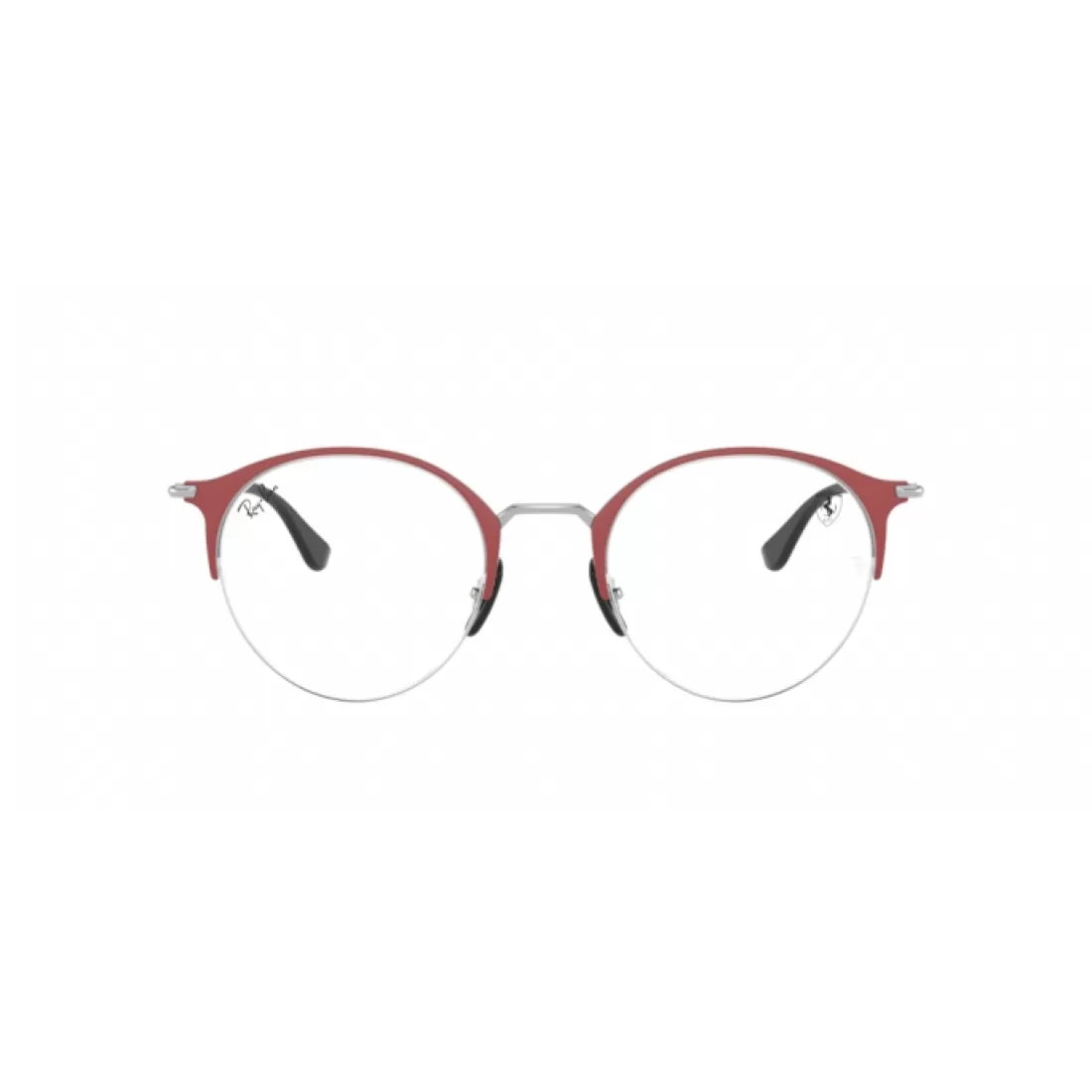 UNISEX EYEGLASSES RAY-BAN RX 3578VM - F045 FERRARI MATT RED ON SILVER CALIBER 48 