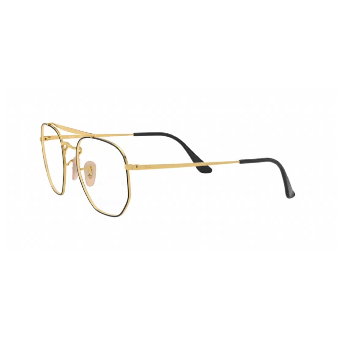 UNISEX EYEGLASSES RAY-BAN RX 3648V - 2946 TOP BLACK ON GOLD CALIBER 54 